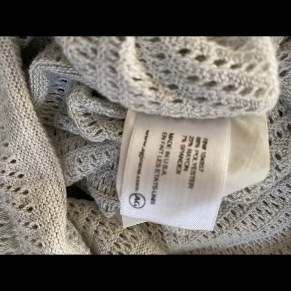 AG Long Sleeve Tunic Pullover Gray Size M - Picture 6 of 9